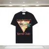 Casablanca Casablanca camiseta de manga corta correcta ins moda nicho europea y americana casual high street