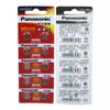 Pila de botón alcalina Panasonic LR41 192/AG3/L736/392 para reloj electrónico, termómetro y calculadora