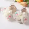 Calcetines de Piso para Bebés, Calcetines Antideslizantes para Niños Pequeños, Calcetines Rojos con Diademas, Aislamiento Interior Contra el Frío, Adecuados para Primavera, Verano y Otoño, para Bebés de 0-3-6-12 Meses