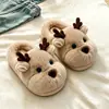 Pantuflas de Algodón para Bebé Otoño Invierno Unisex Niños Pequeños Interior Hogar Pantufla de Algodón Talón Cerrado Más Terciopelo Cálido Zapatos de Algodón Peludos para Niños