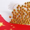 Bandeirinha Vermelha Pequena de Manivela Não. 8 Não. 7 Bandeira Chinesa Decoração Dia Nacional Bandeira de Mão Bandeira de Mão com Mastro Bandeira Acenando Bandeira Vermelha de Cinco Estrelas