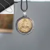 Xizang Plata de Ley S925 Nube Auspiciosa Loto Maestro Caja Gau Colgante Estilo Nepalesa Xizang Colgante Estilo Étnico Xizang