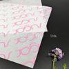 Papel de Seda Personalizado de Fábrica 17g Rosa Cor Única Logotipo Impresso Papel de Embrulho para Forro de Sapatos e Roupas Papel de Seda Sydney