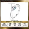 Anillo de Plata de Ley S925 con Moissanita Brillante, Planeta Giratorio en Órbita, Anillo de Alta Gama para Mujer, Venta al por Mayor de Fábrica