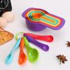 Cuchara medidora para hornear de cocina herramienta color cuchara medidora juego de 5 piezas con escala cuchara medidora de condimentos cuchara medidora de harina juego de tazas medidoras