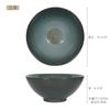 Cuenco de cerámica vintage de estilo nuevo con cambio gradual, cuenco doméstico para fideos de carne, cuenco para sopa, cuenco grande de arroz de estilo japonés, cuenco para hornear carne, cuenco para gachas de arroz