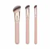 Brocha de Maquillaje para Tubo Cortado en Ángulo Cabeza Inclinada Base de Maquillaje Sin Costuras Brocha Grande para Base de Maquillaje Brocha Inclinada para Corrector Dedos tamaño pequeño Brocha para Ocultar