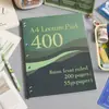 Caderno Pautado Portátil para Vestibular de Pós-Graduação e Concursos Públicos, Livro de Registro Simples Americano para Escritório, Material Escolar para Estudantes
