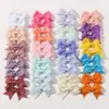Conjunto Europeu e Americano Mais Vendido de Presilhas de Cabelo com Laço para Crianças Mini Presilha de Cabelo de Bebê Cor Pura Menina Simples Presilha Lateral 325