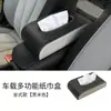 Caja de Pañuelos para Coche Popular Cuero Colgante Visera Parasol Caja de Almacenamiento de Pañuelos para Coche Dispensador de Pañuelos para Coche Dropshipping