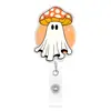 Venta Caliente Transfronteriza Halloween Fantasma Acrílico Carrete Retráctil Giratorio para Insignia Regalo Tarjeta de Identificación Hebilla Desplegable