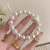Pulsera de doble propósito ~ banda de goma de perlas de alta gama para el cabello de mujer, cuerda para la cabeza de alta elasticidad, duradera, nueva de alta gama 2025