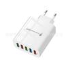 Cargador multipuerto de 48W 5USB 5v2.4a 12w enchufe adaptador de corriente cabezal de carga para teléfono móvil europeo y americano británico