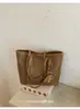 Bolsa de Ombro Única com Textura de Tecido de Grande Capacidade Transfronteiriça 2026 Novo Estilo Moda Casual Bolsa de Mão Textura Bolsa Tote Tendência para Mulheres