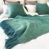 Bandera de Cama de Hotel Toalla para Pie de Cama Simple Moderna Borla Cubierta para Pie de Cama Toalla Lujo Ligero Hospedaje Familiar Ropa de Cama Venta Directa de Fábrica