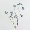 Galhos e Frutas Silvestres Simulados para Arranjos Florais Domésticos Estilo Americano, Adereços de Fotografia de Casamento de Luxo Leve, Frutas Falsas de Mirtilo