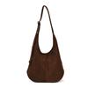 Bolsa Tote Balde Grande Capacidade Casual de Mão para Mulheres 2025 Outono Novo Estilo Simples Acessível Luxo Tendência Bolsa de Ombro Fosca