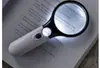 Lupa de Mano con 3 Luces LED, Lupa de Lectura de Lente Dual 3X y 45X para Personas Mayores, Inspección, Joyería