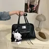Bolsa de Ombro de Grande Capacidade para Mulheres 2025 Nova Moda Primavera e Verão Versátil Estilo Bolsa Bowling Estilo Estrangeiro Bolsa Tote