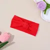 Diadema Elástica de Poliéster y Nylon de Color Sólido, Estilo Nuevo Europeo y Americano, para Bebés, Linda Diadema Suave Estilo Nudo que Protege la Fontanela, Diadema Ancha