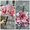 Nueva simulación Zhu Dinghong Flor de Año Nuevo Fábrica 3 Clivia Boda Hogar Suave Flor Falsa Venta al por Mayor
