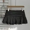 Moda nueva de verano falda casual línea A plisada lunares dulce simple europea y americana ins para mujer venta al por mayor