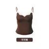 Camisola de Lujo Ligero con Ribete de Encaje K333, Se Puede Usar por Fuera, con un Hermoso Diseño en la Espalda, Sexy y Atractiva, con Copas Integradas