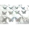 Pegatinas de Pared de Mariposa Hueca 3D Transfronterizas Láser Coloridas Realistas Tridimensionales Mariposa Decoración del Hogar Pegatinas de Pared