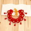 Collar para Mascota Bufanda de Año Nuevo Perro Gato Ropa de Otoño e Invierno Collar de Gato Babero Lindo Toalla para Saliva de Gatito