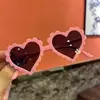 Gafas de Sol de Amor para Niños y Niñas, Gafas con Protección Anti-UV, Lentes Lindos de Corazón para Niñas, Gafas de Combinación Multicolor