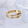 Design de Nicho Transfronteiriço Pulseira de Aço Titânio com Diamantes de Amor de Alto Nível para Mulheres Moda que Não Desbota Luxo Leve Pulseira de Diamantes Completa