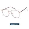 2026 Novo Estilo Ins Armação Simples de Metal Quadrada Lentes Anti-Luz Azul Lisas Armação de Óculos Que Pode Ser Montada com Lentes de Grau Lyjs2204