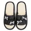 Pantuflas Minimalistas de Estilo Japonés, Pantuflas Transpirables de Lino Antideslizantes, Pantuflas Silenciosas de Suela Suave con Lazo, Adecuadas para Todas las Estaciones