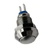 Botón Metálico Pequeño de 8 mm Interruptor Giratorio Impermeable Pulsador de Restablecimiento Automático Arranque con una Sola Tecla Accesorio de Alimentación