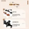 Versión coreana de fabricantes de botones para abrigos cortavientos hebilla de cuerno par hebilla de cuerno de cachemira de alta gama abrigo abrigo botón de cuero de cuerno sub-accesorios