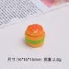 Delicioso Hambúrguer Estéreo Brinquedo Alimentício Joias DIY Feitas à Mão Acessórios Cola de Creme Resina Pequenos Acessórios Material para Grampo de Cabelo Pacote