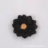 Direto da fábrica chapéu de flor de linho feito à mão flor de rosa de linho acessórios de flor de linho flores artificiais de linho