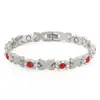 Pulsera Magnética Cruzada Ajustable en Forma de X, Best-Seller Transfronterizo Europeo y Americano, con Incrustaciones de Aleación y Diamante, Elegante y Versátil para Mujeres
