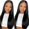 Peluca de moda europea y americana nueva transfronteriza, cabello largo liso, encaje frontal 13*4, peluca de encaje, cobertura completa de la cabeza
