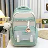 Mochila Escolar Estilo Coreano para Universitárias, Mochila Simples de Grande Capacidade para Computador para Alunos do Ensino Fundamental, Mochila Tendência de Alto Valor para Alunos do Ensino Médio