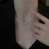 Collar Brillante para Mujer 2024 Nueva Llegada Entrada Lujo Nicho Plata Estrellas Bebé Cadena Clavícula Cadena Larga Celebridad Cibernética Cuello Cadena Moderna