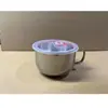 Vaso de Comida Rápida de Acero Inoxidable 304 Tazón para Fideos Instantáneos Lonchera para Estudiantes Engrosada de Doble Capa con Rejillas para Alimentos Lonchera para Trabajadores de Oficina
