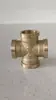 Conector en T para tubería de agua, tipo rosca interior y rosca exterior, unión para calentador de agua, uno a dos, 1/2 pulgada, engrosado, accesorios de cobre macizo, otros