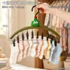 Colgador de diseño de mascota linda de dibujos animados con múltiples ranuras para tarjetas, tendedero de estilo femenino para balcón para ropa interior y calcetines, tendedero con pinza para almacenamiento en el hogar