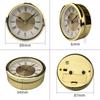 Reloj de cuarzo retro redondo con cabeza de campana con incrustaciones de artesanía vietnamita, hecho a medida.