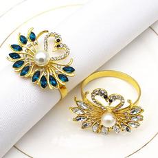 Boda de hotel pavo real animal diamante hebilla de servilleta anillo de servilleta anillo de servilleta fabricantes venta al por mayor