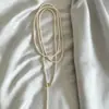 Colar Longo Fashion com Fecho OT Pérola de Alto Brilho para Mulheres, Camada Dupla, Corrente de Suéter de Luxo de Nicho com Senso de Design
