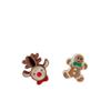 Grampo de cabelo de Natal com franja lateral, mini grampo, grampo de cabelo, boneco de neve, alce, acessórios de cabelo para idosos, coração feminino
