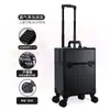 Maleta de Viaje Gran Capacidad Caja de Herramientas con Ruedas para Bordado de Uñas y Pestañas Maleta de Viaje Caja de Almacenamiento para Maquillaje y Cosméticos Portátil para Salir