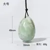 Set de cuatro piezas de huevo de jade blanco natural, huevos de jade grandes, medianos y pequeños, varilla de masaje de jade, set de jade para masaje de salud